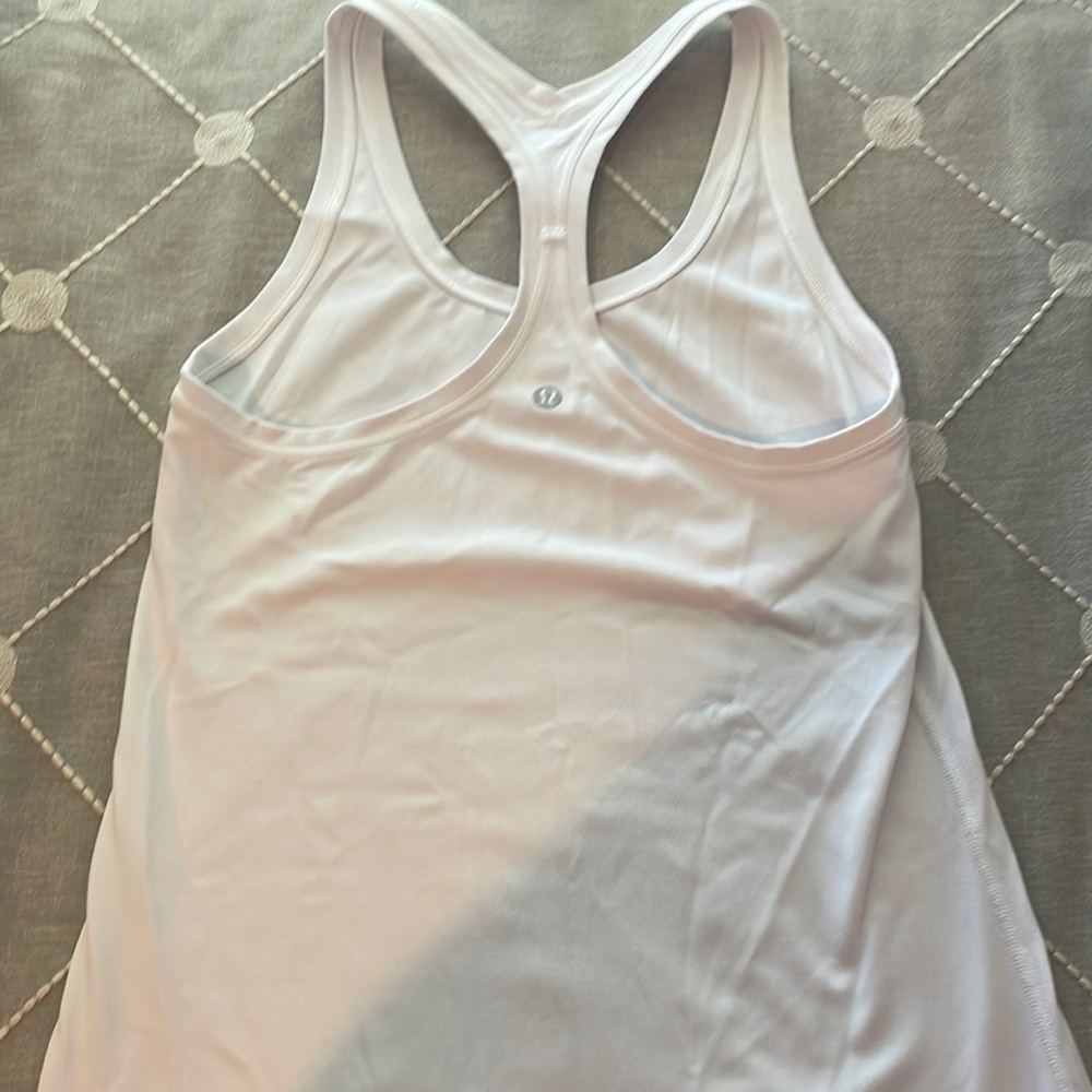 white Lululemon tank top size 6
